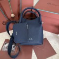 「#7275」Loro pian Bale - 17cm*17cm*21cm -midnight blue