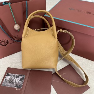 「#7277」Loro pian Bale - 17cm*17cm*21cm -ginger yellow