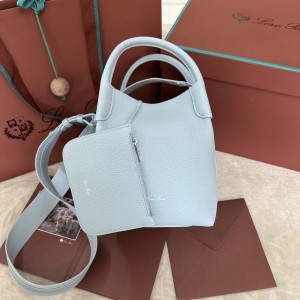 「#7281」Loro pian Bale - 17cm*17cm*21cm -Light blue beauty color