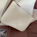 「#7286」Loro pian Bale - 24cm*20cm*27CM - white with brown