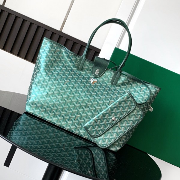 「#6005」 Goyard - pearlescent green - 020146M - 28 cm x 15 cm x 34 cm