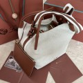 「#7297」Loro pian Bale - 24cm*20cm*27CM - canvas brown