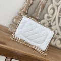 「#10335」Chanel2023p new sheepskin hollow hardware stewardess bag AS81254 19cm