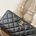 「#10336」Chanel2023p new sheepskin hollow hardware stewardess bag AS81254 19cm