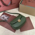 「#7306」Loro pian Saddle Bag Mini - 18cm*13cm*7CM - lichen green