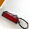 「#0003」Louis Vuitton  PETITE MALLE  red crocodile  M40273 20x12.5x6cm