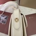「#7308」Loro pian Saddle Bag Mini - 18cm*13cm*7CM - White
