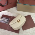 「#7308」Loro pian Saddle Bag Mini - 18cm*13cm*7CM - White