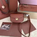 「#7310」Loro pian Saddle Bag Mini - 18cm*13cm*7CM - reddish brown 「#7310」Loro pian Saddle Bag Mini - 18cm*13cm*7CM - reddish brown
