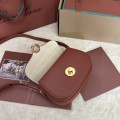 「#7310」Loro pian Saddle Bag Mini - 18cm*13cm*7CM - reddish brown 「#7310」Loro pian Saddle Bag Mini - 18cm*13cm*7CM - reddish brown