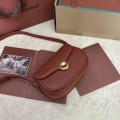 「#7310」Loro pian Saddle Bag Mini - 18cm*13cm*7CM - reddish brown 「#7310」Loro pian Saddle Bag Mini - 18cm*13cm*7CM - reddish brown