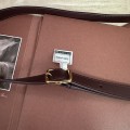 「#7312」Loro pian Saddle Bag Mini - 18cm*13cm*7CM - red bean color