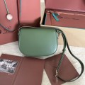 「#7314」Loro pian Saddle Bag Small - 23cm*16cm*8cm - lichen green