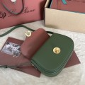 「#7314」Loro pian Saddle Bag Small - 23cm*16cm*8cm - lichen green