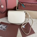 「#7316」Loro pian Saddle Bag Small - 23cm*16cm*8cm - White palm prints 「#7316」Loro pian Saddle Bag Small - 23cm*16cm*8cm - White palm prints