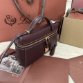 「#7323」Loro pian Extra bag - 19cm*11cm*6.5cm - red bean color