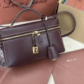 「#7323」Loro pian Extra bag - 19cm*11cm*6.5cm - red bean color