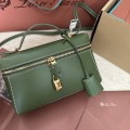 「#7325」Loro pian Extra bag L19 - 19cm*11cm*6.5cm - lichen green