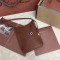 「#7337」Loro Piana mobile phone bag - 20cm*15cm*4cm - reddish brown