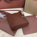 「#7337」Loro Piana mobile phone bag - 20cm*15cm*4cm - reddish brown