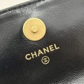 「#10368」Chanel 23p new waxed cowhide hollow handle woc A68136 9.5*15.2*3.5cm