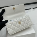 「#10369」Chanel 23p new waxed cowhide hollow handle woc A68136 9.5*15.2*3.5cm