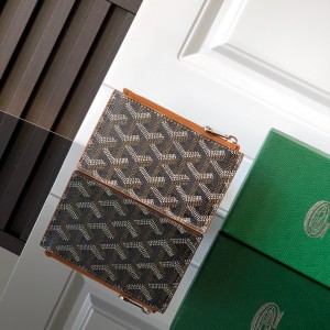 「#6073」Goyard - brown - 3321 - 12.5 cm x 1 cm x 8.4 cm