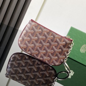 「#6077」Goyard - Bordeaux Red - 3317 - 9 cm x 1 cm x 13 cm 