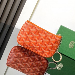 「#6079」Goyard - orange  - 3317 - 9 cm x 1 cm x 13 cm 