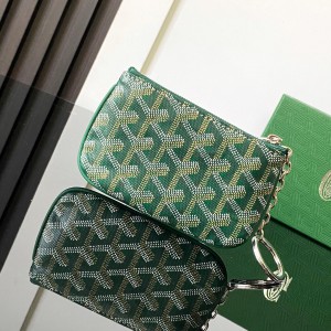 「#6080」Goyard - green  - 3317 - 9 cm x 1 cm x 13 cm 