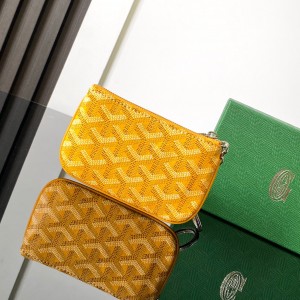 「#6085」Goyard - yellow - 3317 - 9 cm x 1 cm x 13 cm 
