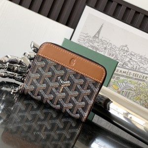 「#6086」Goyard - Black and brown - 3305 - 7.5 cm x 1.8 cm x 10.4 cm