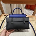 「#4202」 Hermes Electric Blue Kelly Doll Mosaic Doll Bag 19cm 「#4202」 Hermes Electric Blue Kelly Doll Mosaic Doll Bag 19cm