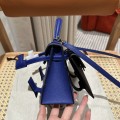 「#4202」 Hermes Electric Blue Kelly Doll Mosaic Doll Bag 19cm 「#4202」 Hermes Electric Blue Kelly Doll Mosaic Doll Bag 19cm