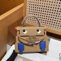 「#4204」 Hermes Milk Tea Kelly Doll Mosaic Doll Bag 19cm 「#4204」 Hermes Milk Tea Kelly Doll Mosaic Doll Bag 19cm