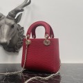 「#2128」 dior M0505 Dark red 17×15×7cm