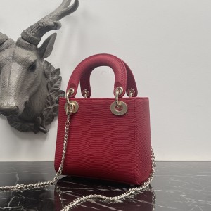 「#2128」 dior M0505 Dark red 17×15×7cm 