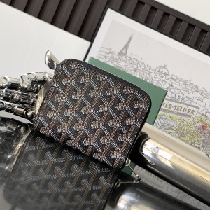 「#6092」Goyard - black - 3305 - 7.5 cm x 1.8 cm x 10.4 cm