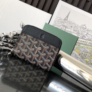 「#6092」Goyard - black - 3305 - 7.5 cm x 1.8 cm x 10.4 cm