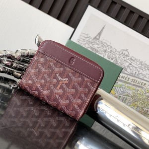 「#6095」Goyard - Bordeaux Red - 3305 - 7.5 cm x 1.8 cm x 10.4 cm