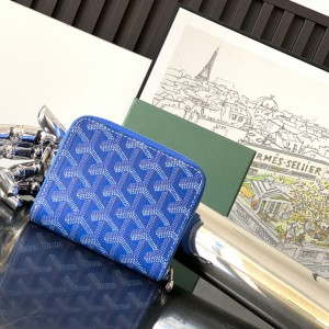 「#6096」Goyard - blue - 3305 - 7.5 cm x 1.8 cm x 10.4 cm