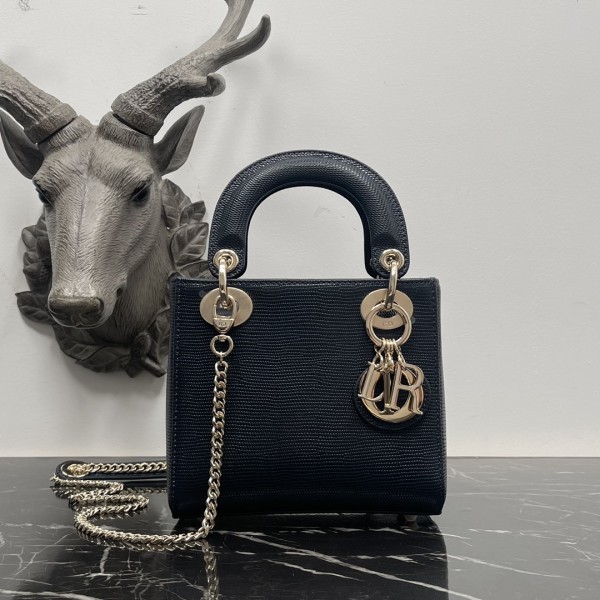 「#2129」 dior M0505 Dark black  17×15×7cm