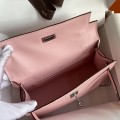 「#4217」 Hermès Swift Leather Pink Silver Buckle Kelly Bag 22cm