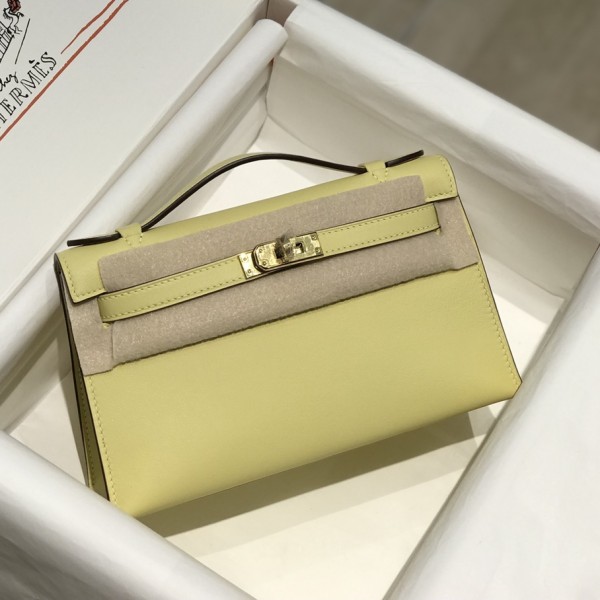 「#4219」 Hermès Swift Leather Kelly Bag with Gold Buckle 22cm
