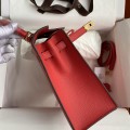 「#4224」 Hermès Epsom leather bright red gold buckle Kelly bag 25cm 「#4224」 Hermès Epsom leather bright red gold buckle Kelly bag 25cm