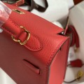 「#4224」 Hermès Epsom leather bright red gold buckle Kelly bag 25cm 「#4224」 Hermès Epsom leather bright red gold buckle Kelly bag 25cm