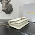 「#2146」 dior 1128 Pearl White  21×11.5×4.5cm
