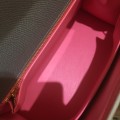 「#4240」 Hermès Epsom Pewter Grey Lipstick Pink Gold Buckle Kelly Bag 25cm