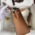 「#4245」 Hermès Epsom Milkshake White and Golden Brown Gold Buckle Kelly Bag 25cm 「#4245」 Hermès Epsom Milkshake White and Golden Brown Gold Buckle Kelly Bag 25cm