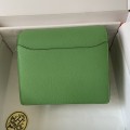 「#4030」Hermes Pig Nose Bag Avocado Green Gold Buckle Roulis 19cm